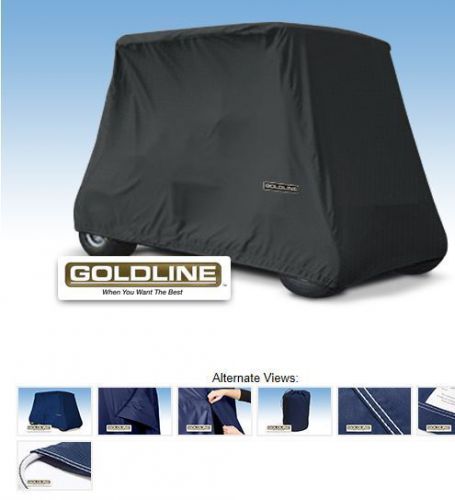 Goldline premium 2 person passenger golf car cart storage cover, charcoal grey