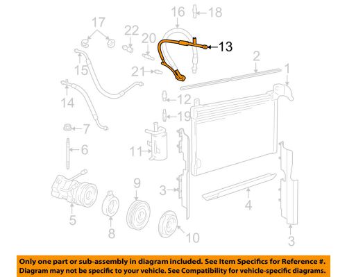 Ford oem air conditioner-discharge hose 6w7z19d734aa