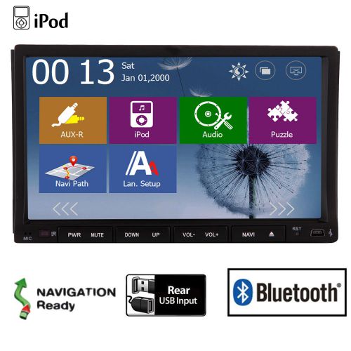 Win8 double 2 din 7" gps navi car dvd player in dash radio stereo bluetooth ipod