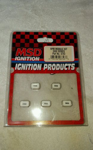 Msd ignition 8743 ignition rpm modules 3000 to 3800 rpm set of 5