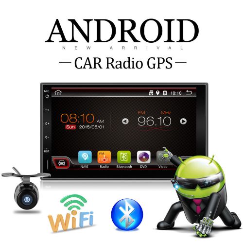 7'' android 4.4 double 2din touch screen car stereo radio 3g wifi bluetooth ipod
