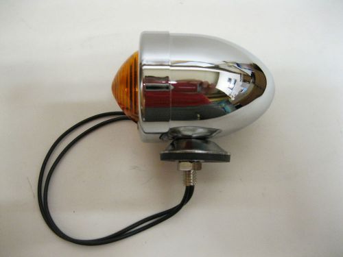 Custom 12v bullet dual element marker light wth amber lens