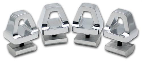 Pirate mfg h20051sc h2 & h3 hummer chrome billet cargo hooks, set.