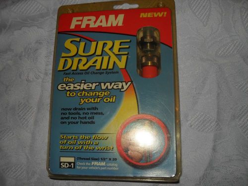 Fram sd-1 sure drain quick change oil change system. brand new in package kit