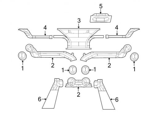 Chrysler oem jeep dashboard air vent 1qc07dx9ae image 1