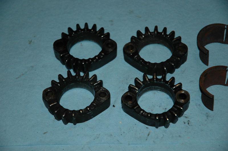 Dragbike KZ Z1 73-80 Set 8mm 1000 Exhaust Flanges w/Bushings Vintage Kawasaki, US $9.99, image 2