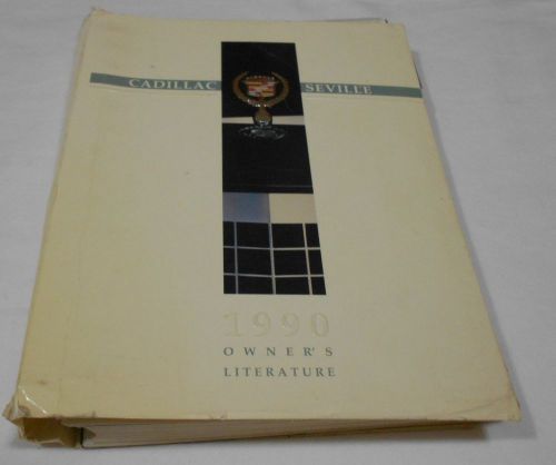 1990 cadillac seville ringed binder owner manual.good used condition / free s/h,