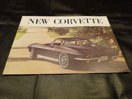 1963 corvette sales brochure mint