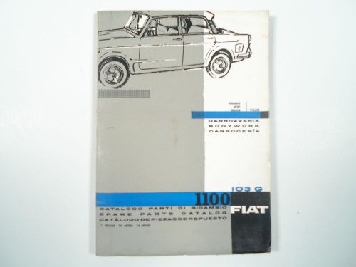 Fiat 1100/103g bodywork spare parts catalogue   110.345