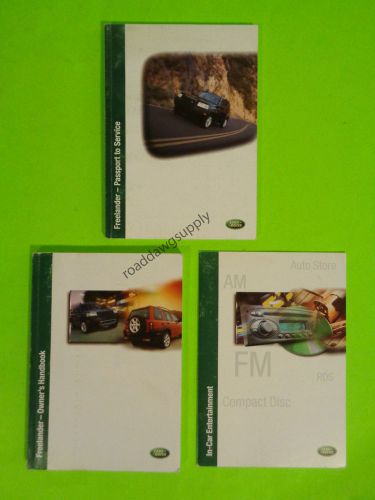 2001 land rover freelander owners manual owner's guide book set