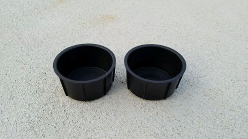 (2) 2004-2008 ford f150 fx4 rear center console cup holder inserts oem rubber