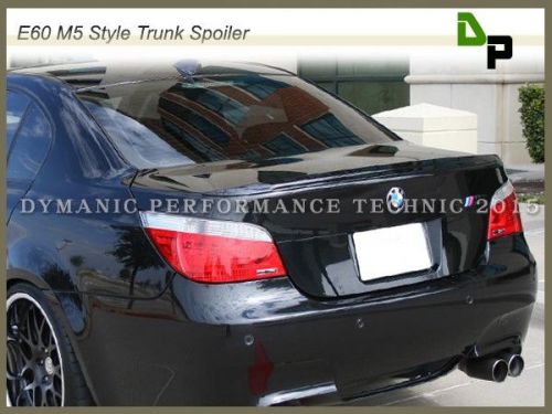 #668 black color m5 look trunk spoiler lip bmw e60 5-series 4dr sedan 2004-2010