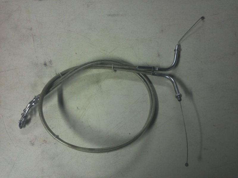 Buy Used Yamaha Road Star SS Stainless Steel Braided Throtte Cables