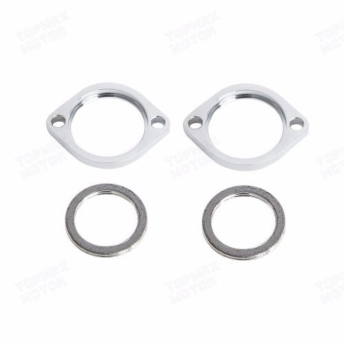 New exhaust gasket flange with clips for harley xl 1200c custom (efi) 2007-2016