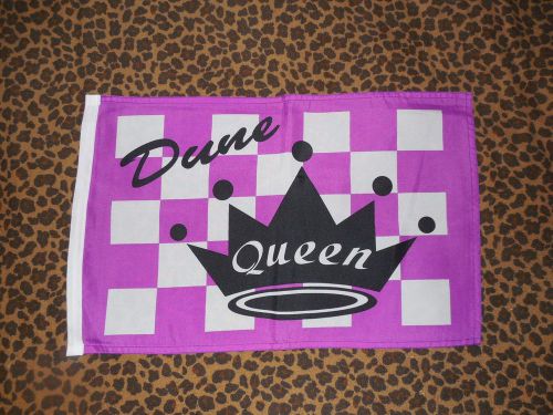 12x18 atv safety flag  dune queen purple checkered # 68