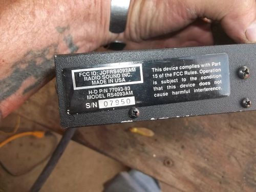 Harley touring cb power amplifier    p/n 77093-93