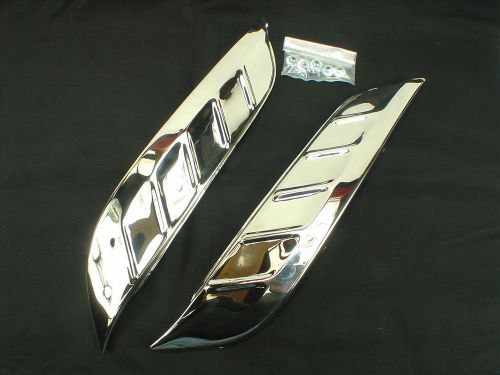 1956 chevrolet gravel shield set &amp; hardware for front fenders  show quality!