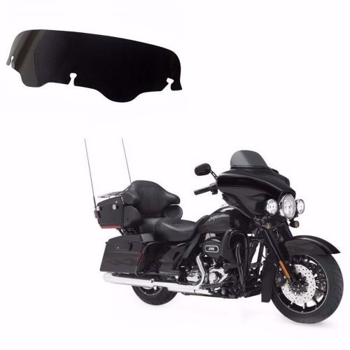 Black 4" windshield windscreen for harley electra street glide flhx flht touring