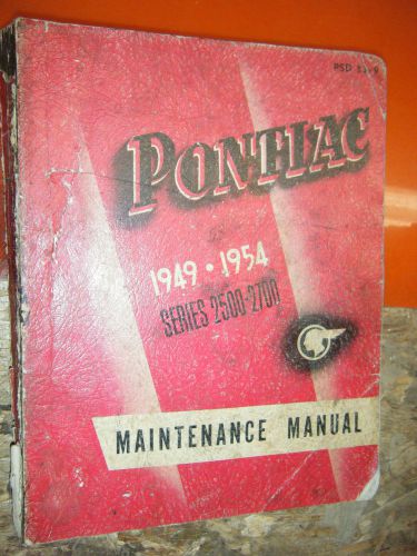 1949-54 pontiac series 2500-2700 original factory service manual shop canadian