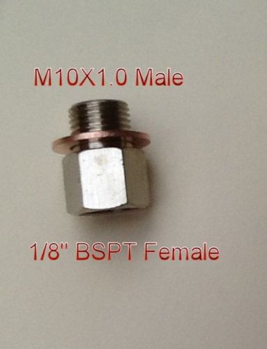 Metric adapter / oil pressure 1/8" bspt female to m10 x 1 male t-6k