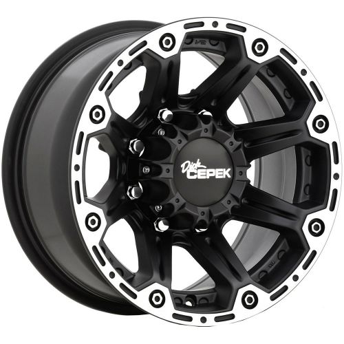 17x8.5 black dick cepek torque 8x6.5 +6 wheels discoverer stt pro 37 tires