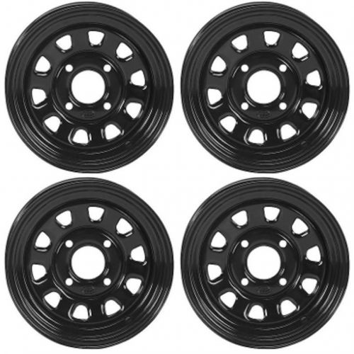 Buy 4 ATV/UTV Wheels Set 12in ITP Delta Steel Black 4/137 4+3 TER in