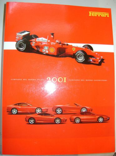 Ferrari 2001 rare 1st ed. yrbk. campione del mondo piloti costruttori - italian