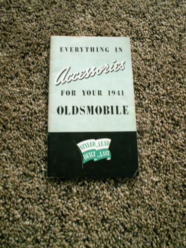 Oldsmobile  1941 accessories pamphlet  original