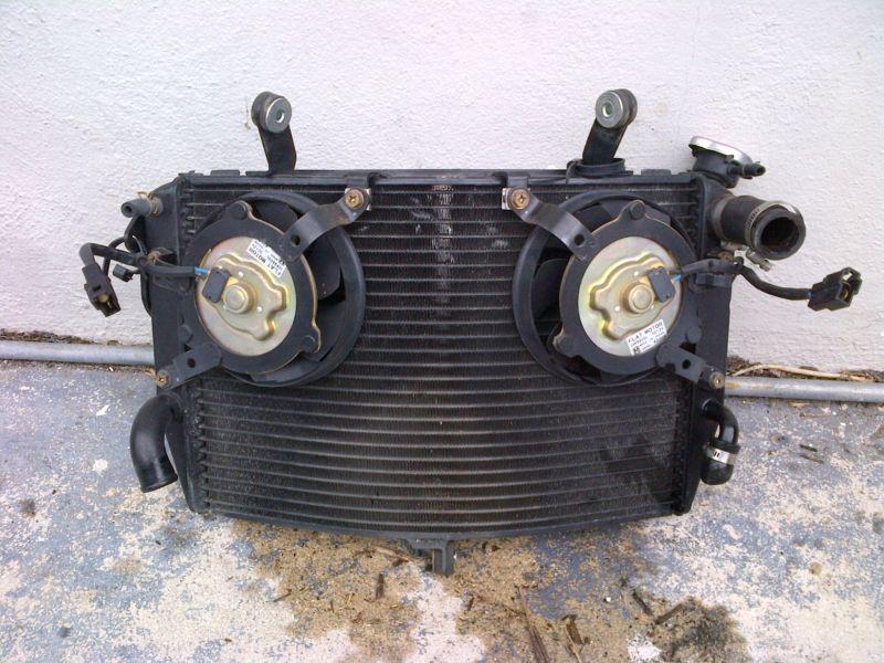 04 05 06 yamaha r1 radiator w/fans engine cooler oem