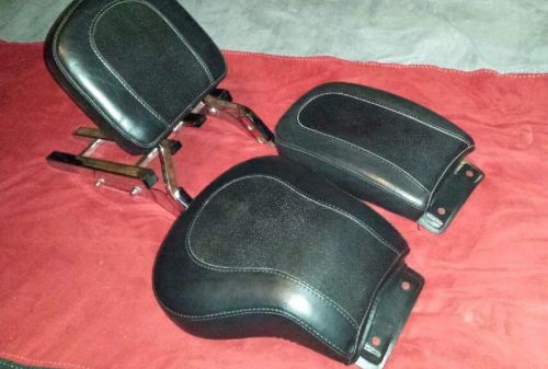 Harley davidson fatboy seats backrest and luggage rack 84-99 fat boy softail
