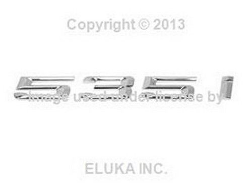 Bmw genuine emblem - 535i for hatch trunk lid e60n e61n 51 14 7 039 788