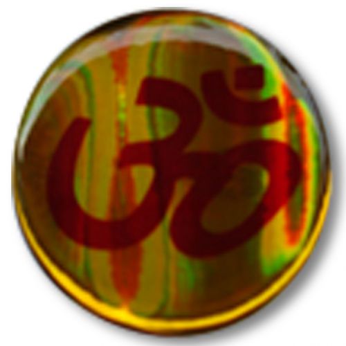 1pc. om yoga decals resin coated reflective sticker oil tank motor bike