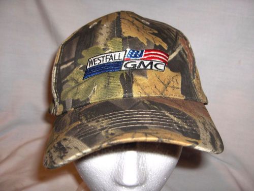 #2250n - westfall gmc trucks ball cap, hat - kansas city - camouflage - new!