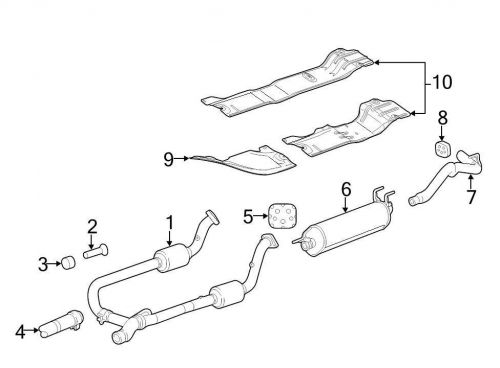 Chrysler oem dodge exhaust heat shield 55277174ae image 10