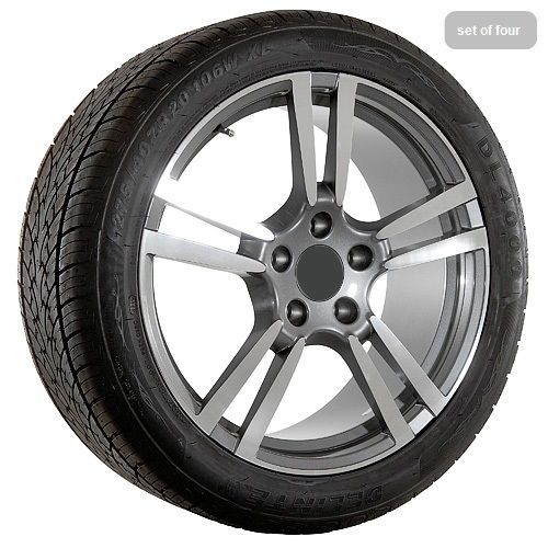 20 inch porsche wheels gunmetal with machined accents rims with tires