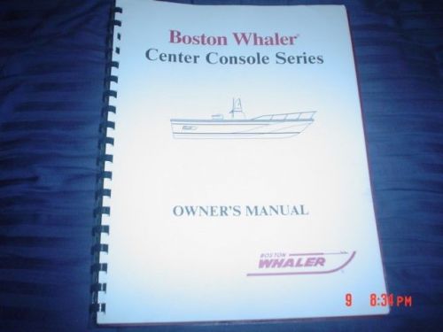 Boston whaler owner`s manual