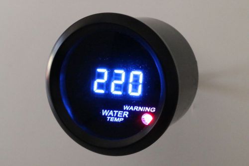 2&#034; digital water temperature meter blue led black smoke lens 104 - 280 f