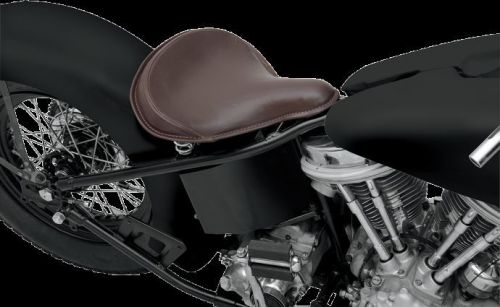 Drag specialties large spring solo seat leather brown (0806-0049)