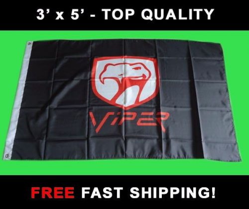 Dodge viper racing flag - new 3' x 5' banner - gt3-r gts srt v10- free ship