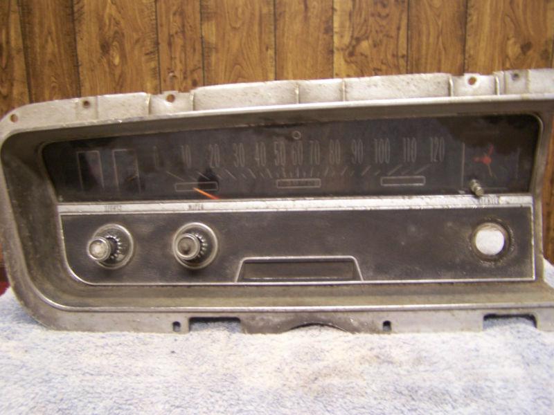 Speedometer cluster 1965 buick skylark gran sport with headlight + wiper switch