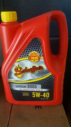 Schaeffer's supreme 9000 full synthetic 5w40 diesel oil full case