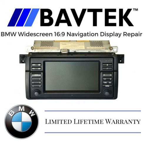 Bmw e46 323i 325i 330i m3 widescreen 16:9 navigation display lcd repair service 