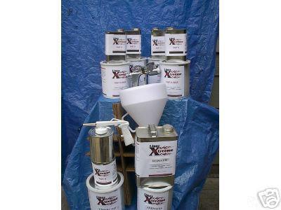 Spray in / on liner bedliner dealer kit both guns inc plus 6 gallons sprayable 