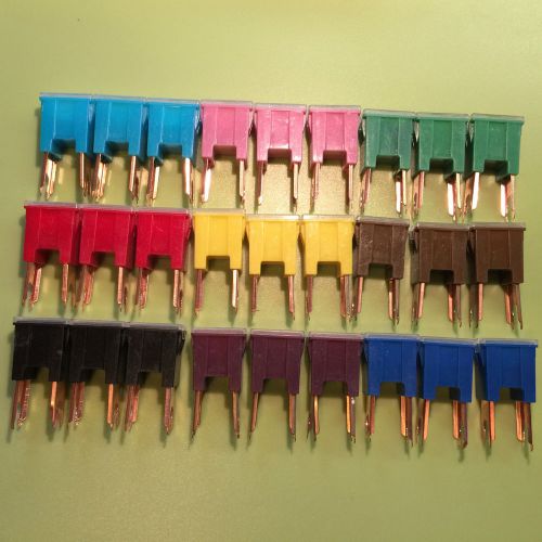 Pal straight male open eye b style auto link fuse assortment 27 pcs 20a - 100a