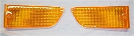71-72 mustang park light lenses, pair 1971 1972 mustang