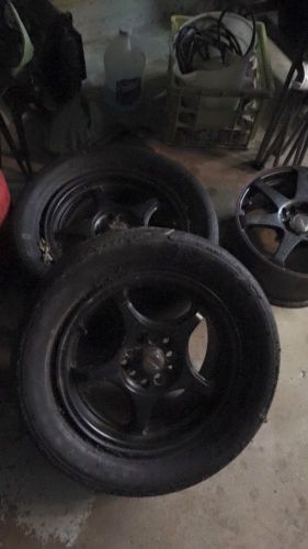 Srt4/civic/fwd mh 24.5 slicks on drag rims