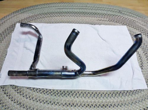 Harley davidson touring/glide header pipes w/crossover   09 &amp; up