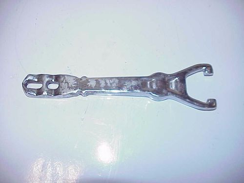 Vintage cast iron chrome plated gm 4 speed heavy duty clutch release fork chevy