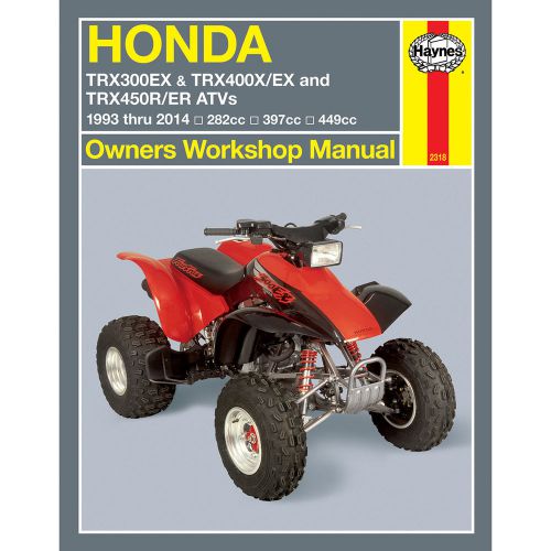 Haynes 2318 repair service manual honda trx300/400ex 1993-1999
