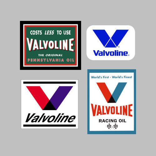 4 valvoline  decals stickers oil racing cost less logo